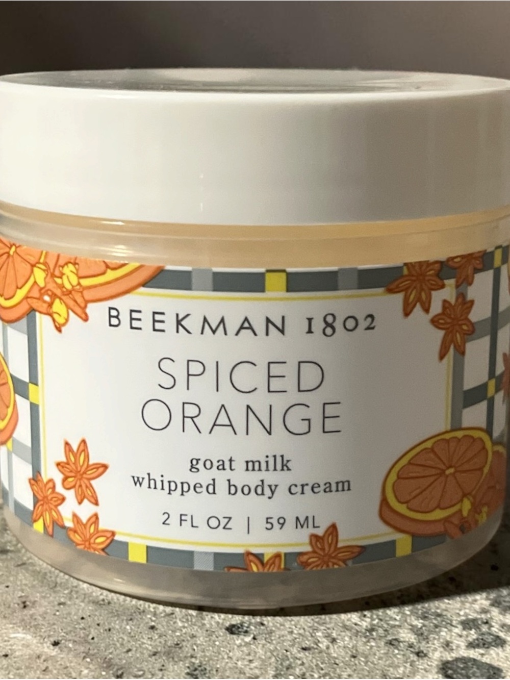 Beekman 1802 Spiced Orange Whipped Body Cream 2 -FL OZ